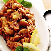 recette Salade de champignons Ã  la grecque