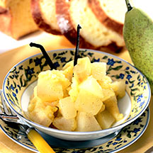 recette Compote de poire et de coing Ã  la vanille