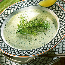 recette ConsommÃ© de concombre au yaourt