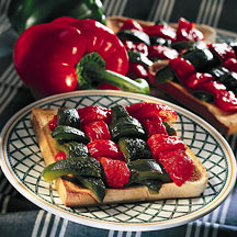 recette Poivrons en damier
