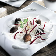 recette Salade de chou blanc aux chÃ¢taignes