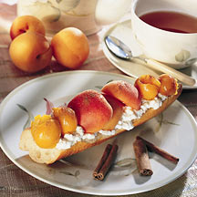 recette Tartine aux fruits dorÃ©s de l'Ã©tÃ©